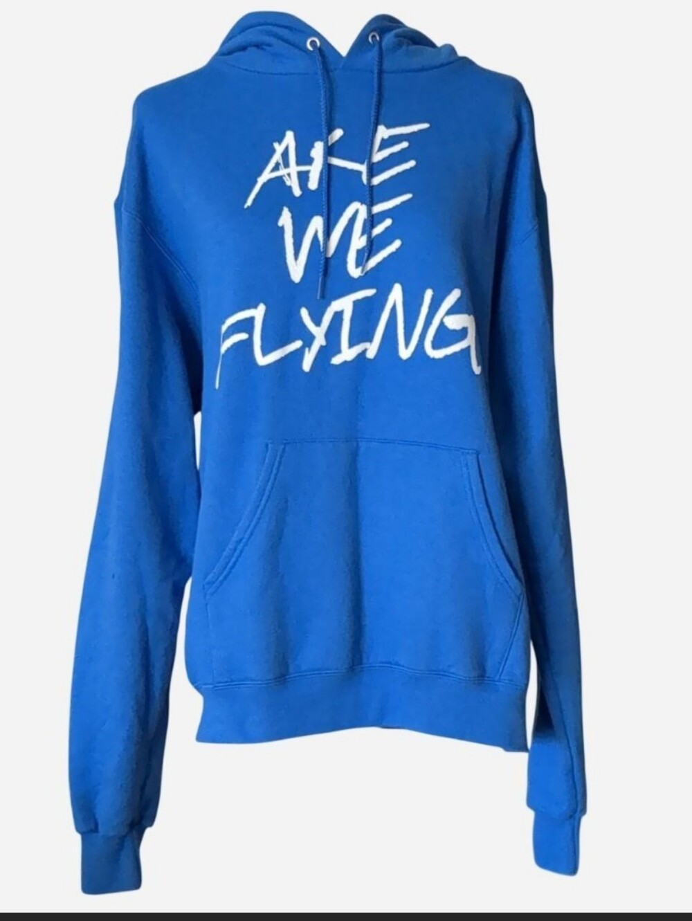Official Tate McRae ‘Are We Flying’ 2023 Tour Hoodie Blue Champion M